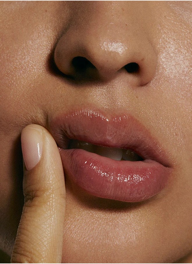 Skin Peptide Lip Treatment, High Gloss Glass Nude Jelly Liquid Lipstick, Hydrating Tinted Plump Lip Oil 10ML - Salted Caramel