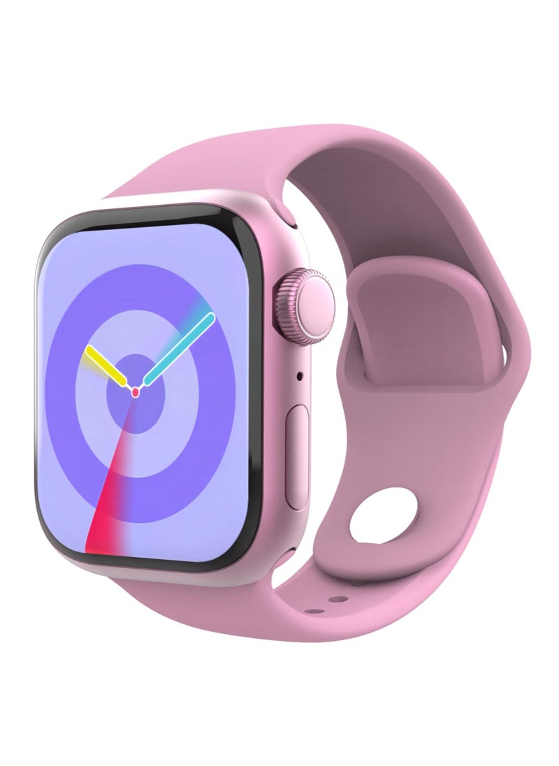 G-Tab GS9 Mini/1.75 Inches Amoled/Always Display On/Raise to Awake/Health Tracking/Multi Sport Mode/1 GB Storage/15 months Warranty (Pink)