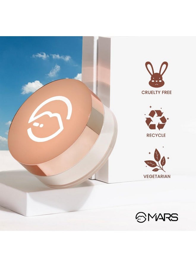 MARS Born To Bake Setting Powder With Matte Finish | Long-Lasting & Ultra-Durable | Oil Control & Enhanced Sebum Management | Blurs Pores & Smooths Fine Lines (10g) (Vanilla Extract)