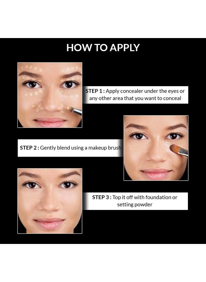 STARS COSMETICS Full Coverage Face Makeup Cream Concealer For All Skin Types, Waterproof, Makeup Artist Recommended, Corrector For Under Eye Dark Circles, Acne & Blemishes, Matte Finish, (Light) 5g