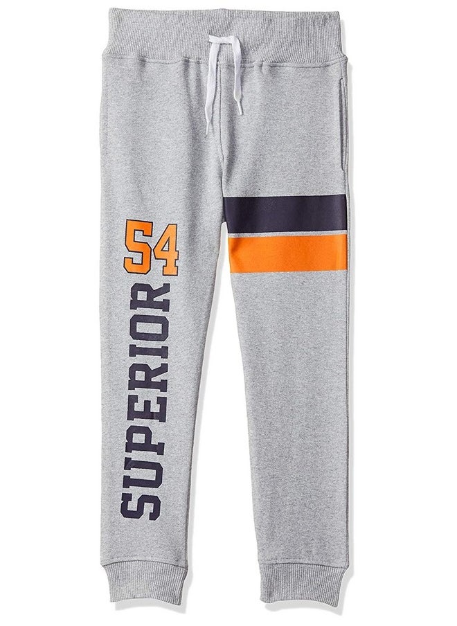 T2F Boy's Joggers Track Pant (7-8 Years, Grey)