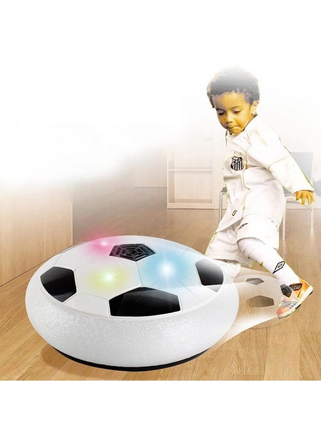 VGRASSP Hover Soccer Ball, Soft Eva Material Foam Bumper Air Indoor Football Made in India for Kids, Toy with Multi Colour LED Lights, Best Gifts for Toddlers, Boys and Girls (Color as per Stock)