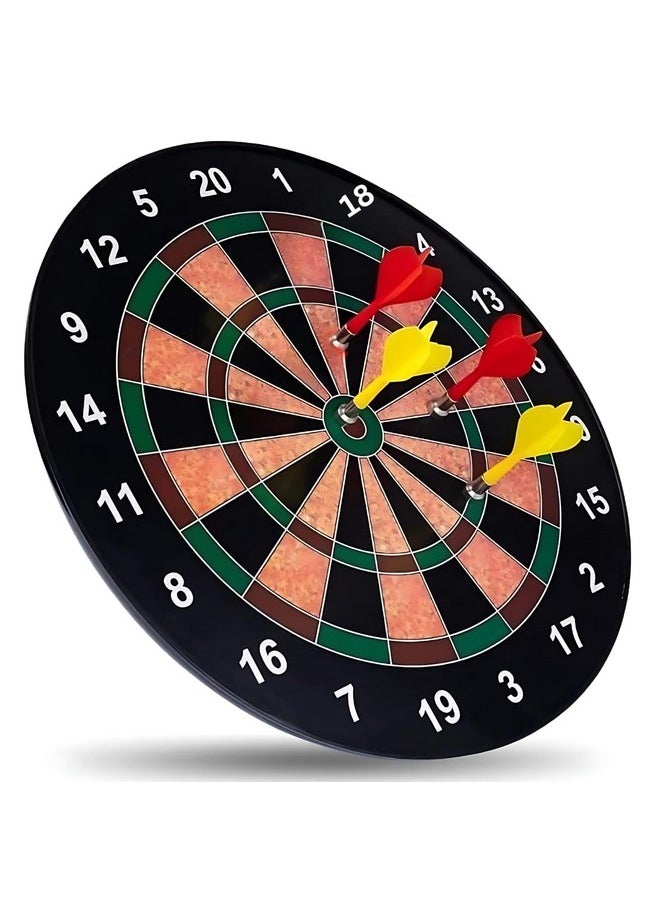 Storio Premium Magnetic Dart Board with 4 Darts - Fun Indoor and Outdoor Dart Game Set Toys for All Ages Kids, Boys and Girls - 15 Inch