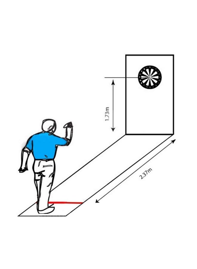 Storio Premium Magnetic Dart Board with 4 Darts - Fun Indoor and Outdoor Dart Game Set Toys for All Ages Kids, Boys and Girls - 15 Inch