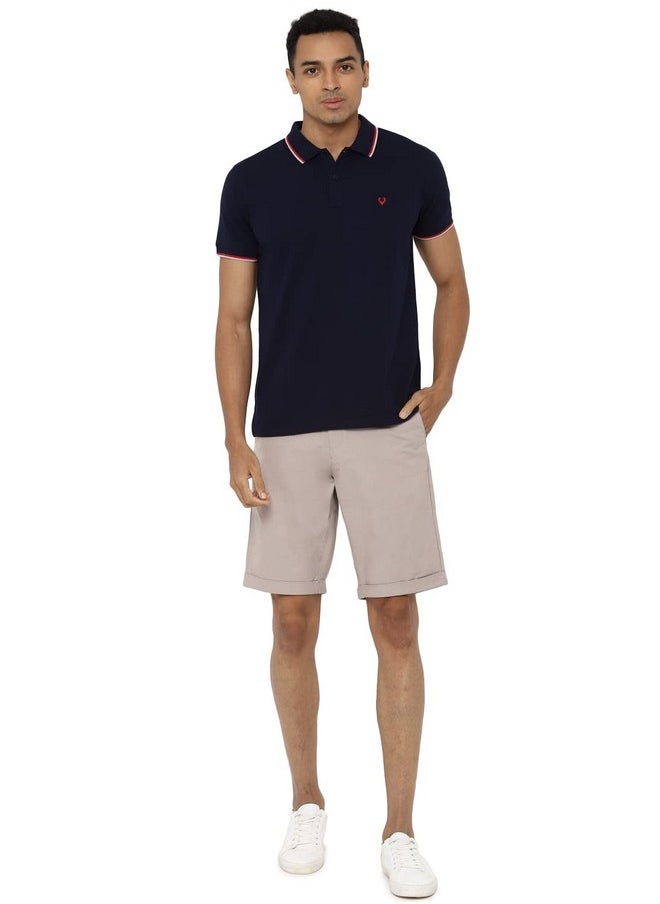 Allen Solly Men Solid Regular Fit T-Shirt(Askpqrgfw82524_Navy_M)