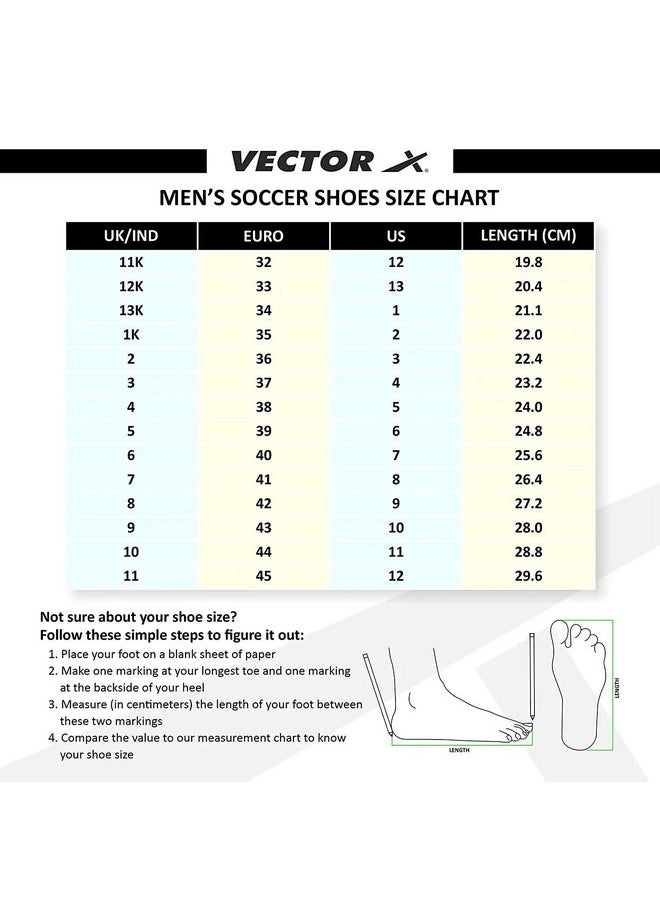 Vector X Nitro-X Football Shoes for Men (White-Orange)