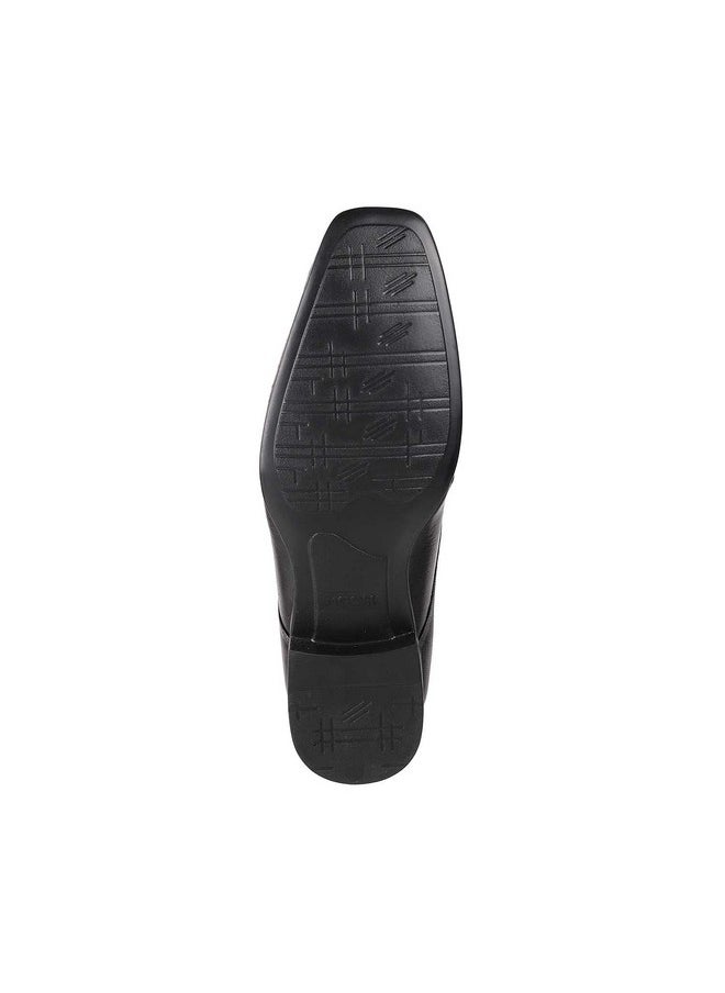 Mochi Men's Black Formal Lace-up Faux Leather Stylish Moccasin Loafer UK/6 EU/40 (19-6501)