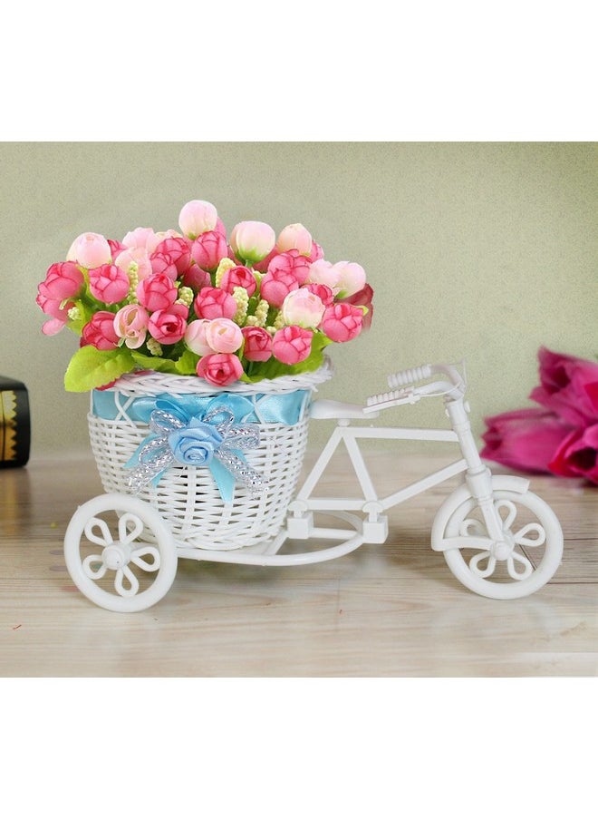 TiedRibbons® Cycle Shape Flower Vase with Flower Bunches