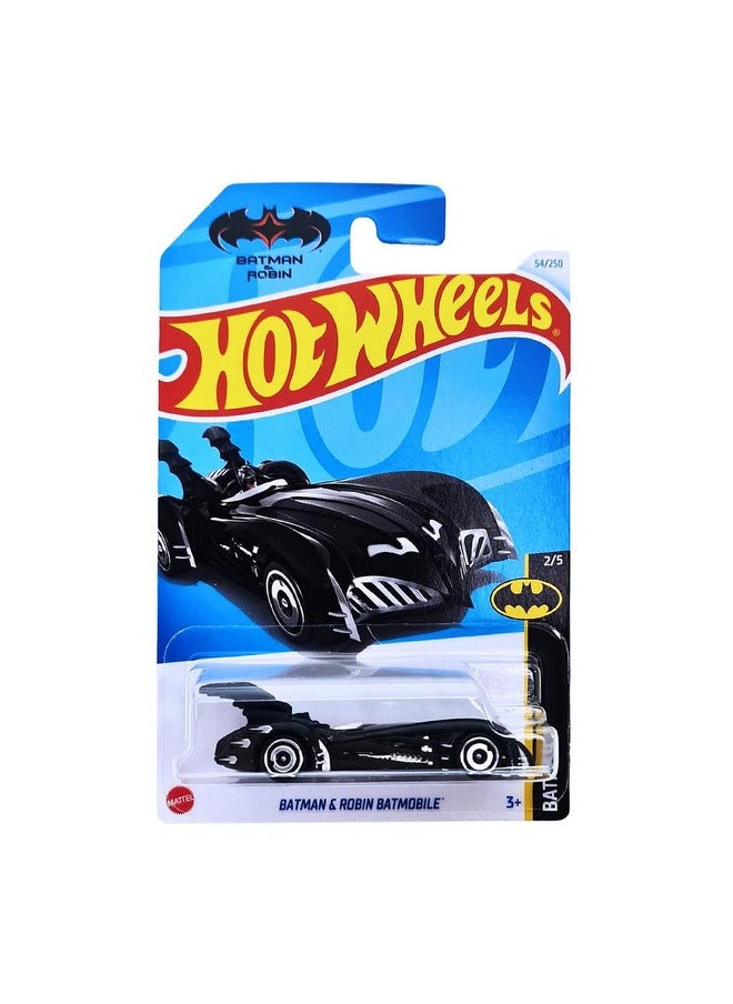 Hot Wheels 2024 Batman & Robin Batmobile Batman Ages 3 and Up (Blue)