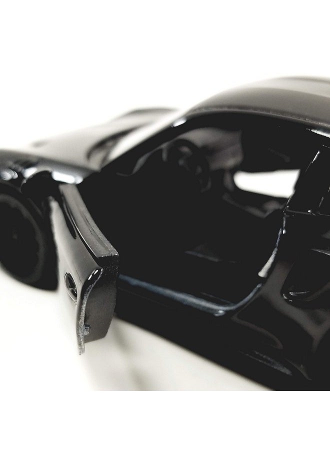 Kinsmart Porsche 911 Gt2 Triple Black Hard Top 1/36 Scale Diecast Car, Plastic, Metal