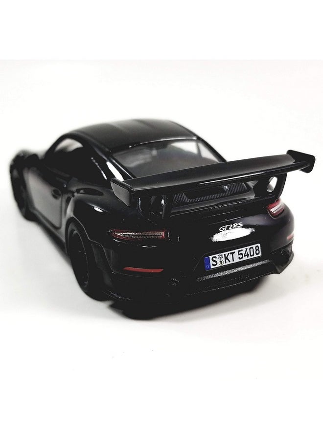 Kinsmart Porsche 911 Gt2 Triple Black Hard Top 1/36 Scale Diecast Car, Plastic, Metal