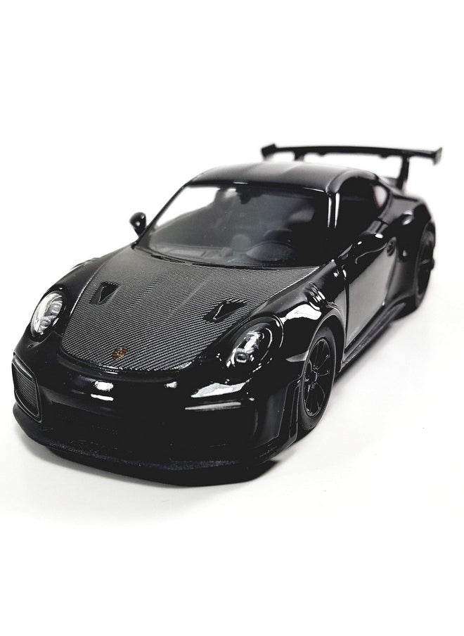 Kinsmart Porsche 911 Gt2 Triple Black Hard Top 1/36 Scale Diecast Car, Plastic, Metal
