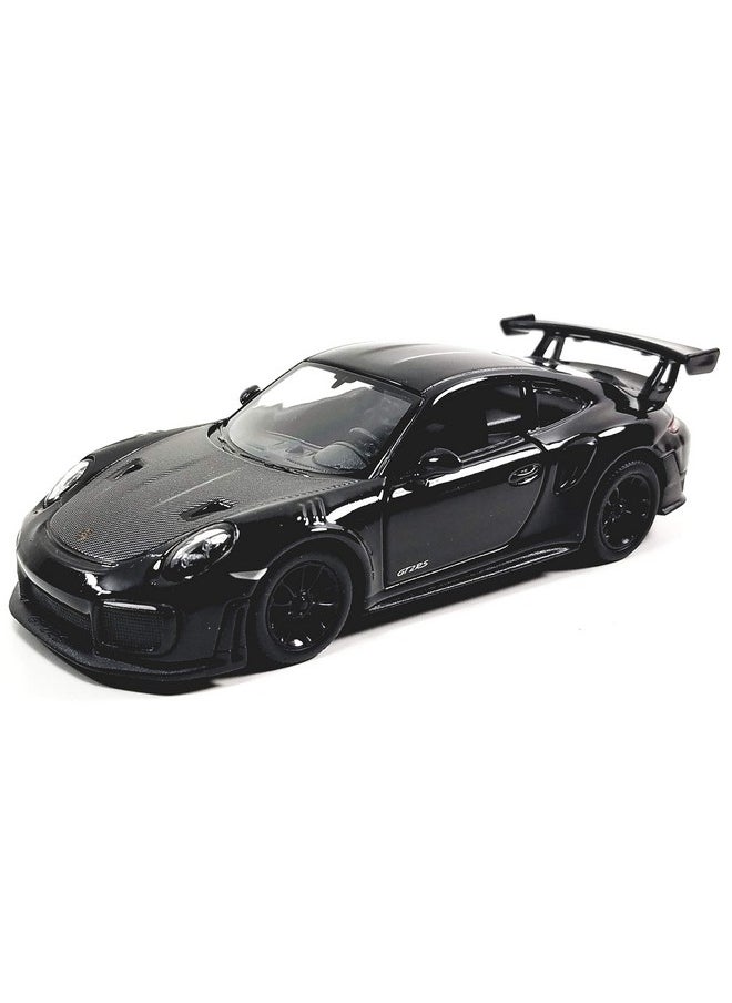 Kinsmart Porsche 911 Gt2 Triple Black Hard Top 1/36 Scale Diecast Car, Plastic, Metal