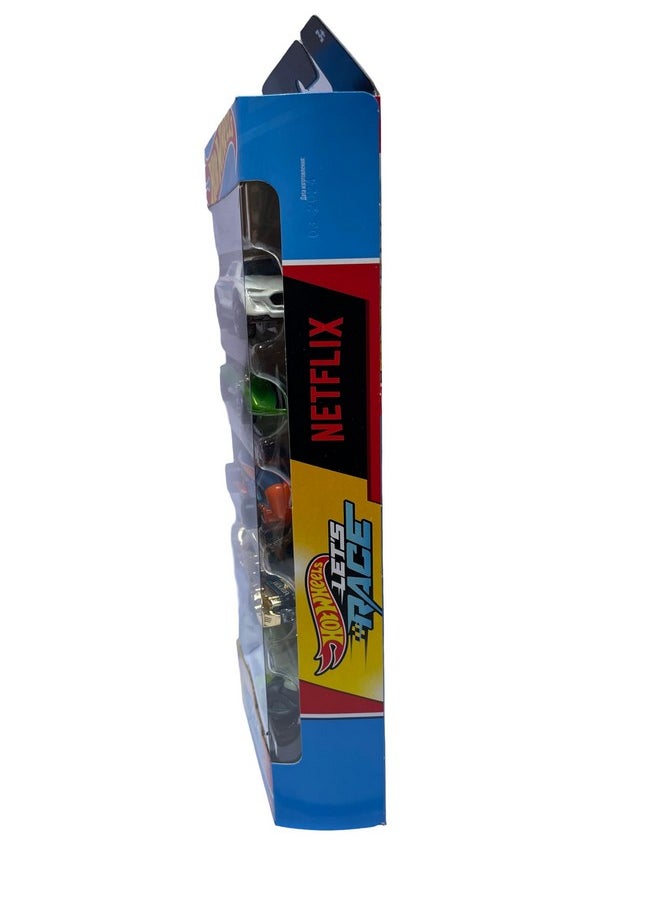 Hot Wheels Car 2024 Let's Race Pack of 5 (2 Tuff, Twin Mill, Rip Rod, Rocketfire, Skull Crusher) Multi - Color