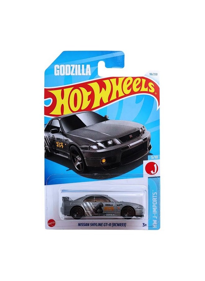 Hot Wheels Nissan Skyline GT-R BCNR33 HW J Imports for Ages 3 and Up (Grey)