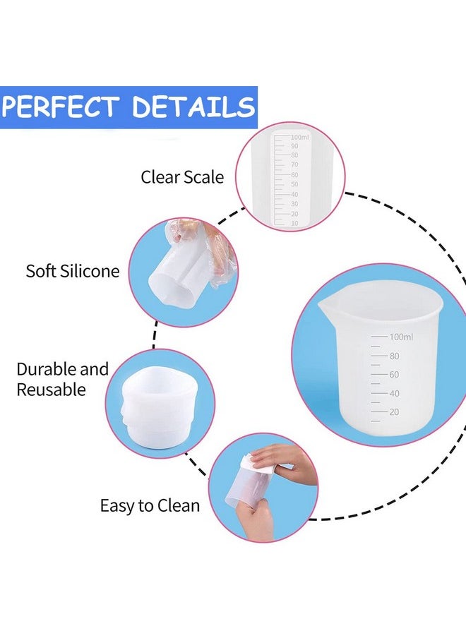ELEPHANTBOAT® Silicone Mould Resin Measuring Cups Kit with Mixing Bowl,Stir Sticks,Spoons,Droppers,Finger Cots,Coloring Cups for DIY Resin Craft Jewelry Making 36 pcs