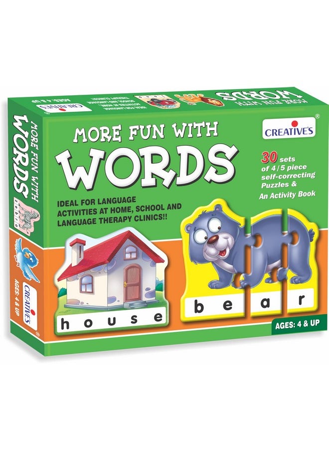 Creative’s More Fun with Words | Learning & Educational | 4 Letter Words | Jigsaw Puzzle |Learning Games | Home Learning Puzzles Game | Educational Games | Pre-School Puzzles for Ages 4 & up