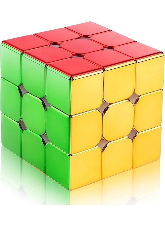 D ETERNAL Magnity Magnetic Metallic 3M 3x3 Magnet Cube 3 by 3 (Magnetic) Stickerless Magic Speed Puzzle Cube (3x3)