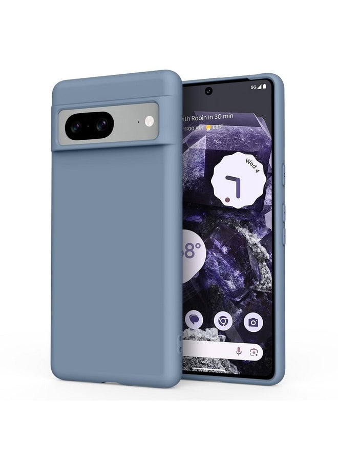 Tobfit Back Cover Case Compatible with Google Pixel 8, Case Cover Rugged Flexible Durable Anti-Slip Silicone Protection Shockproof Google Pixel 8 Back Cover (Lavender Gray)