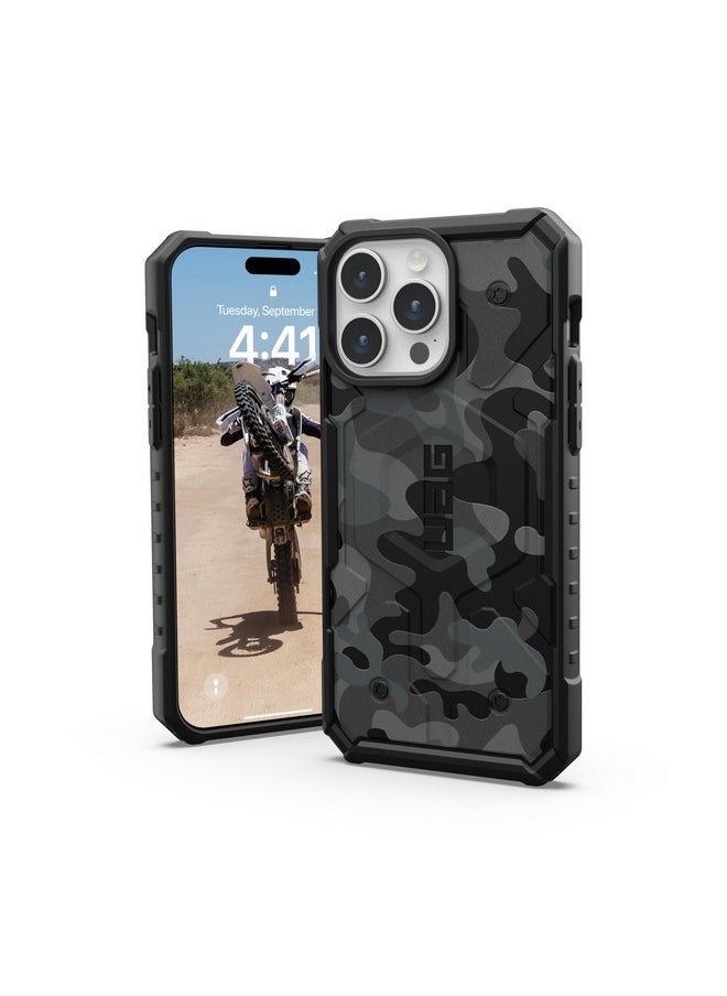 Urban Armor Gear TPU+PC iPhone 15 Pro Max Case,Pathfinder Se Mag-Safe Compatible,Rugged Lightweight Shockproof Protective Case/Cover Designed For iPhone 15 Pro Max (6.7-Inch,2023) - Midnight Camo