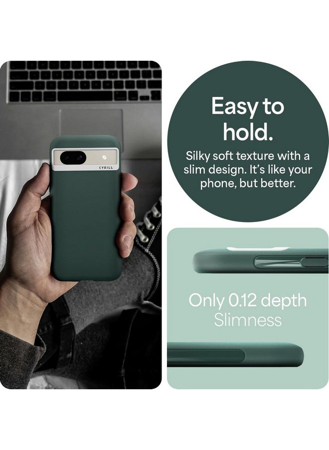 CYRILL Spigen Ultra Color Back Cover Green Case for Google Pixel 8a (TPU, PC | Kale)