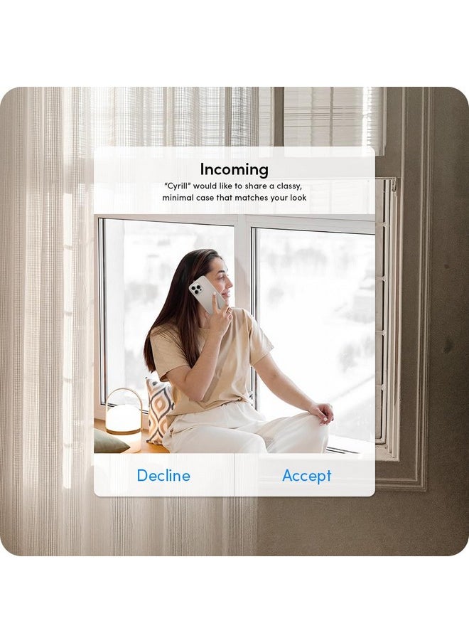 CYRILL Spigen Kajuk Mag Compatible with iPhone 15 Pro Max Case (2023) [PC, TPU, PU Leather | Cream]