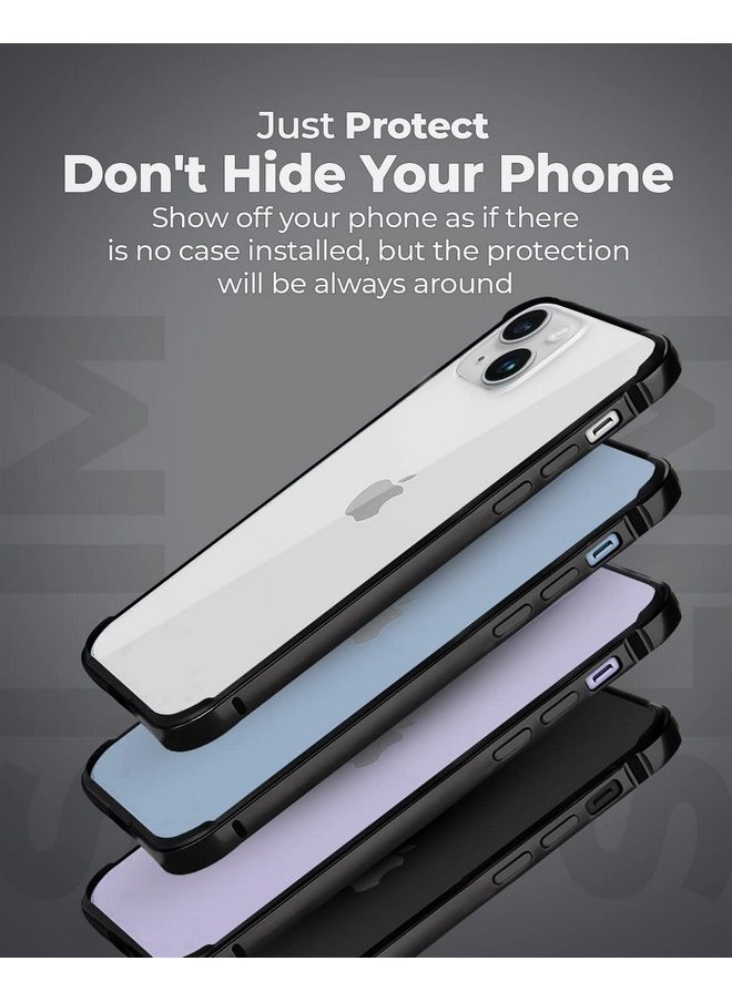 RAEGR iPhone 14 Plus / 13 Pro Max Case | Anodized Aluminum Bumper | Mag-Safe Compatible | Edge Armor Protective Minimal Case Designed for iPhone 14 Plus / 13 Pro Max (6.7-Inch) 2022 - Black RG10429