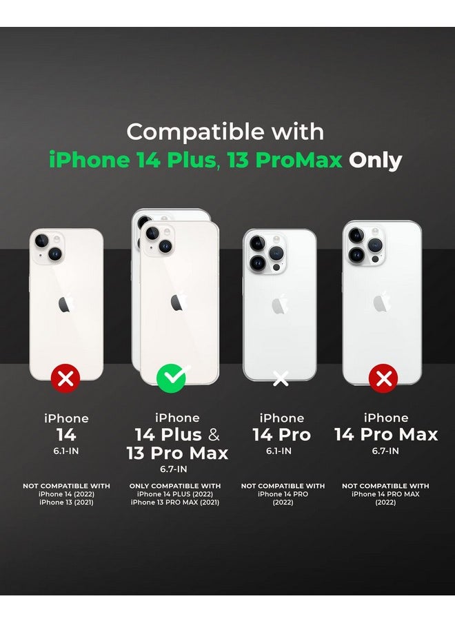 RAEGR iPhone 14 Plus / 13 Pro Max Case | Anodized Aluminum Bumper | Mag-Safe Compatible | Edge Armor Protective Minimal Case Designed for iPhone 14 Plus / 13 Pro Max (6.7-Inch) 2022 - Black RG10429