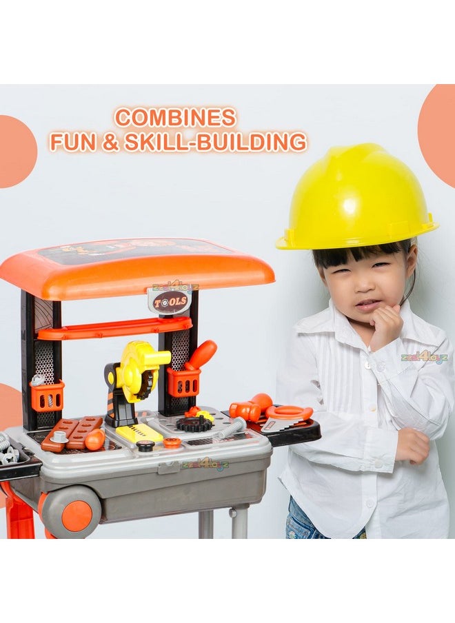 Zest 4 Toyz Toy Tool Kit for Kids Boys Girls Mechanical Construction Carpainter Box for 3+ Years by Zest 4 Toyz