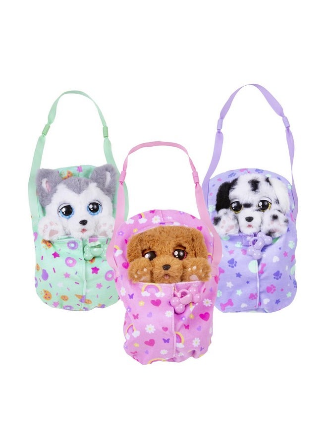 Baby Paws Cocker Spaniel Puppy Toy with Swaddle Bag| Scan QR Code for More Interactive Roleplay, Pretend Play Toy|That Make 5 Adorable Sounds Kids Toys for Ages 4+|Birthday Gift for Pet Lovers -22 cm
