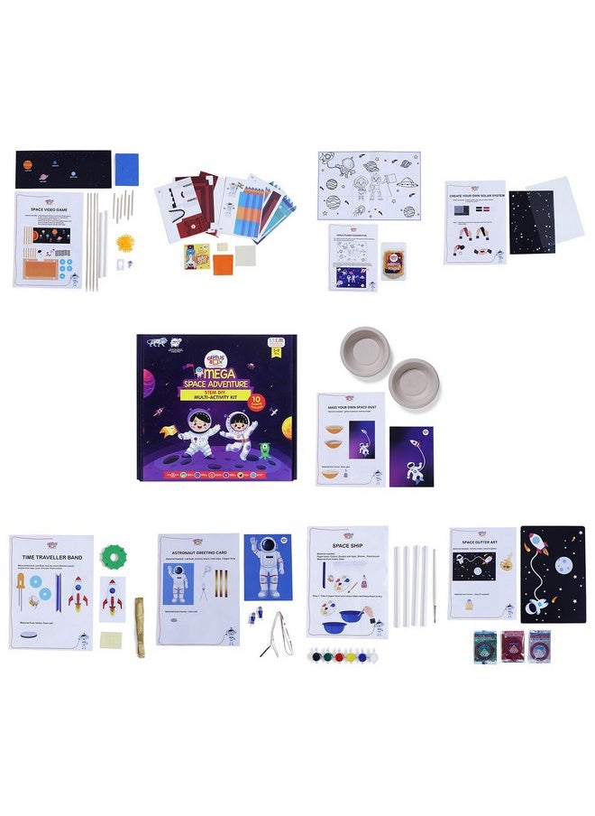 Genius Box Play some Learning Educational Toy for 5+ Year Age Super Mega Space Adventure STEM DIY Learning 10 Exciting Activity kit