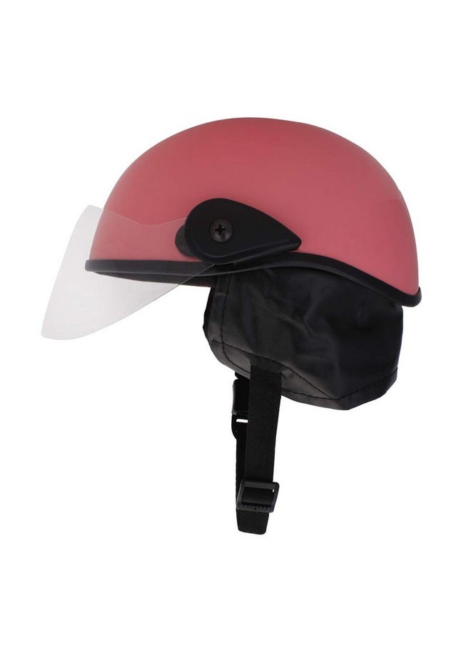 Sage Square Multipurpose Half Helmet for Men and Women (Large, Pink Matte)