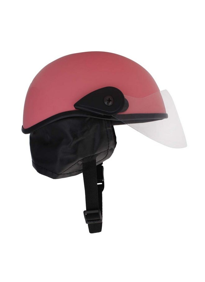 Sage Square Multipurpose Half Helmet for Men and Women (Large, Pink Matte)