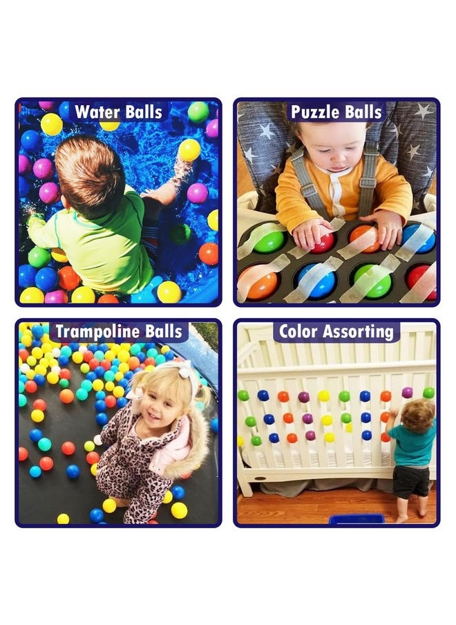 Wembley Pool Ball 50 Pcs 6 Cm Colorful Small Plastic Balls Safe Soft Ball For Baby Playing Items Indoor Easy To Grasp | Bpa-Free, Non-Toxic Ball - Isi Safety Certified, Softball, Multicolor