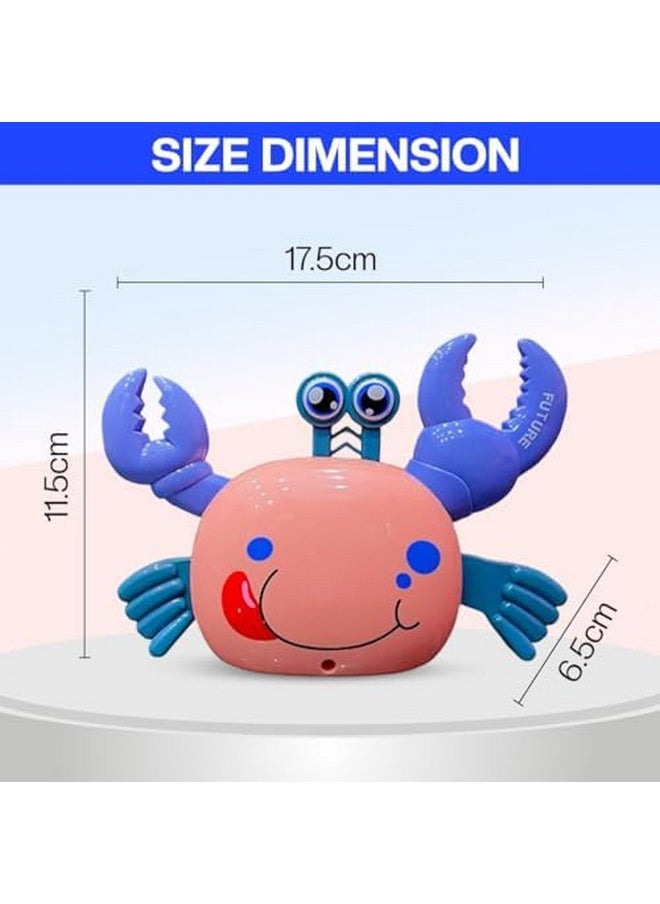 Sri sai Baby Island Crawling Crab Toy with LED & Anti-Falling Feature - Interactive Baby Toys for 6 to 12 Months, Fun Musical Walking Crab Toy for 6 Month Old Baby, Tummy Time Moving Toys for Kids