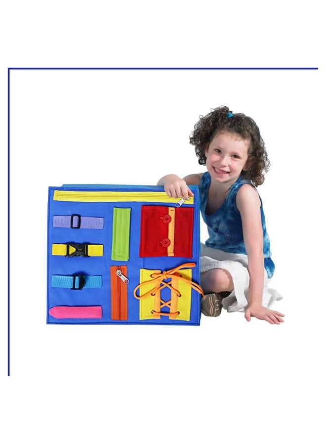Toodles Learnings Fine Motor Skills Toy with Zippers & Buckles Develop Fine for Kids (2-5 Years) Multicolor