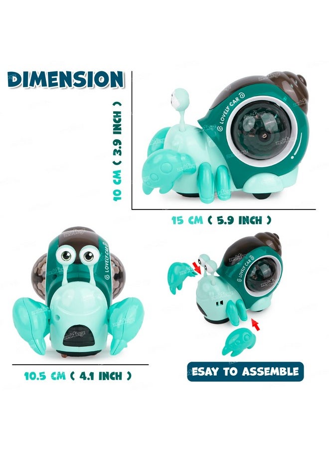 Zest 4 Toyz Musical Toys for Babies Crawling Crab Baby Toys with Sound LED Light Up Interactive Dancing Toys Moving Toddler Toys 0-12