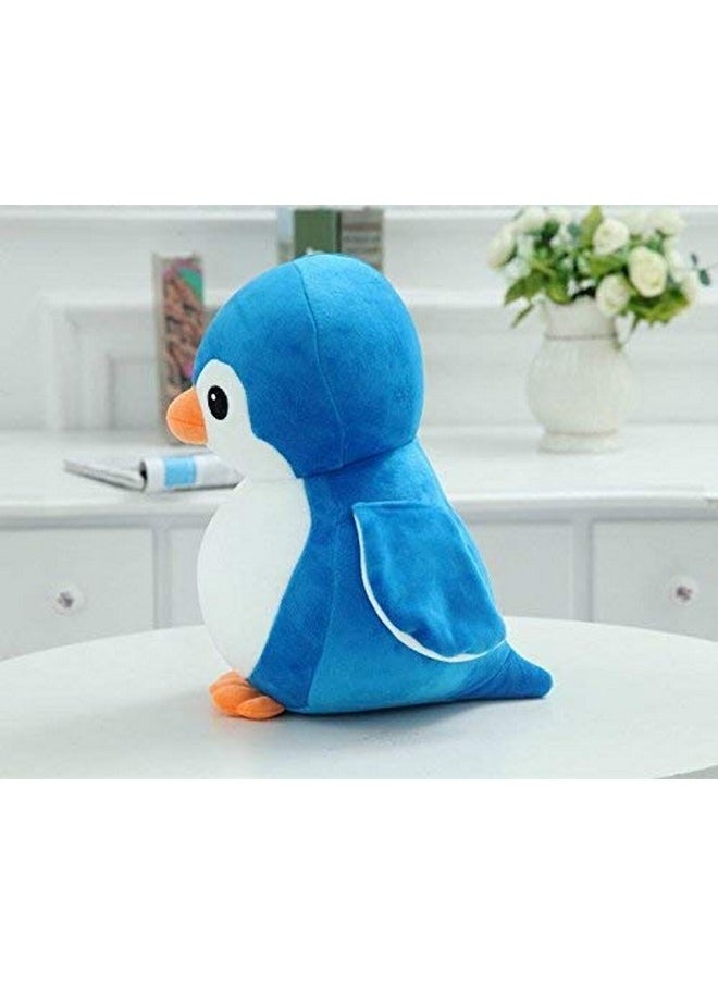 SANA Soft Stuffed Plush Cute Penguin Toy for Kids & Gifts (30 cm, Blue)
