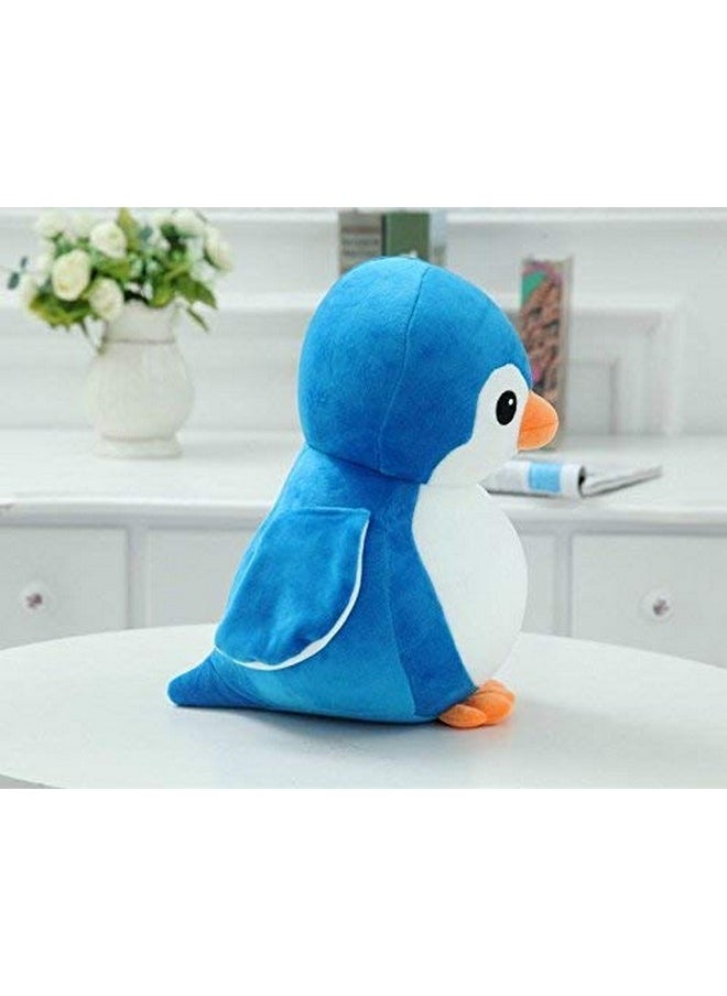 SANA Soft Stuffed Plush Cute Penguin Toy for Kids & Gifts (30 cm, Blue)