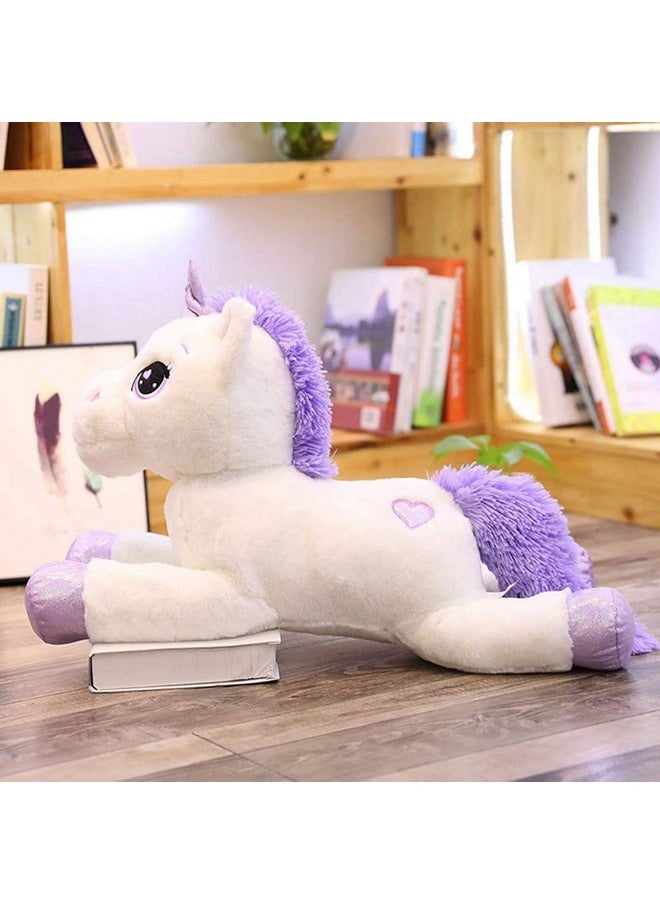 CLICK4DEAL Soft Toys Unicorn Animal Soft Toy, Soft Toy for Girls (Unicorn White, 75cm)