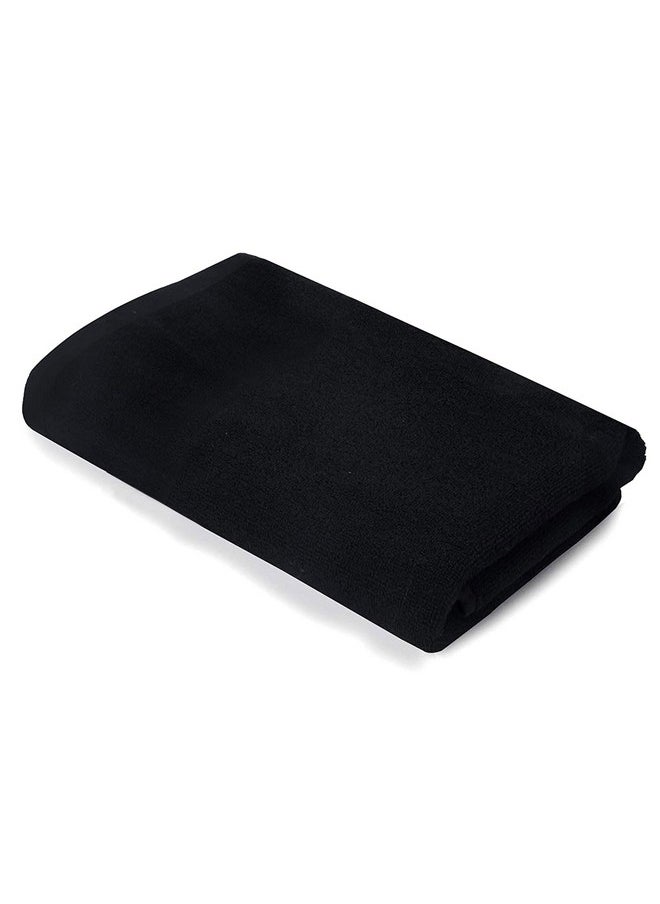 Kuber Industries Cotton Towel 400 GSM (Set of 1, Black)