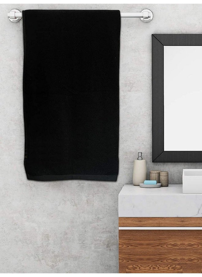 Kuber Industries Cotton Towel 400 GSM (Set of 1, Black)