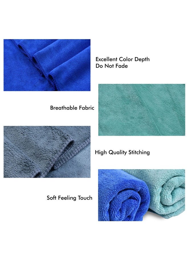 Yellow Weaves Super Soft Microfiber Hand Towels, Gym & Workout Towels 400 GSM, Set of 3,Multicolour