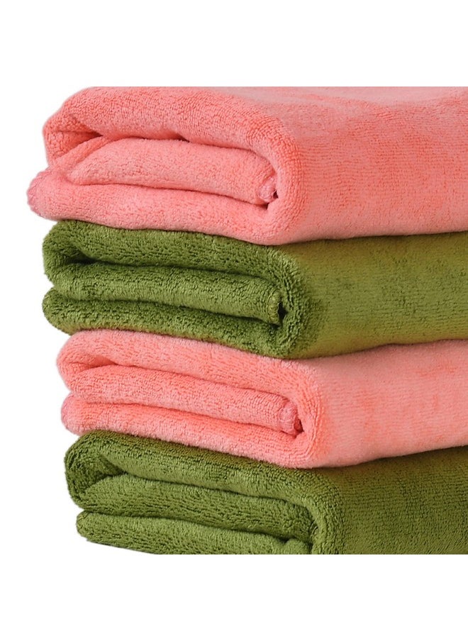 Yellow Weaves Super Soft Microfiber Hand Towels, Gym & Workout Towels 400 GSM, Set of 4, Multicolour