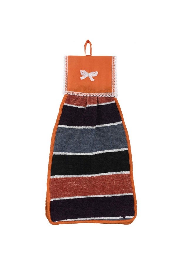 Kuber Industries Cotton Napkin | Washbasin Hanging Napkin | Kitchen Towel with Ties | Napkin for Kitchen | Napkin for Bathroom | Lining Hand Towel for Kitchen | Pack of 4 | Multicolor