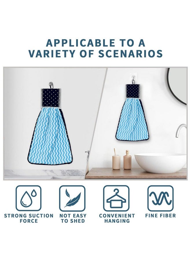 Kuber Industries Napkin | Washbasin Hanging Napkin | Kitchen Towel with Ties | Napkin for Kitchen | Zig Zag Napkin for Bathroom | Hand Towel for Kitchen | Pack of 4 | Multi