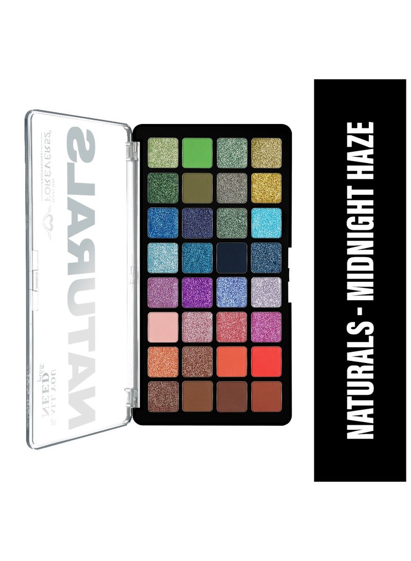 Naturals 32 Color Eyeshadow Palette Midnight Haze