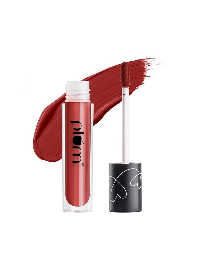 Plum Matte In Heaven Liquid Lipstick | Non-Drying | Smudge-Proof | 100% Vegan & Cruelty Free | Cocoa Mocha - 130