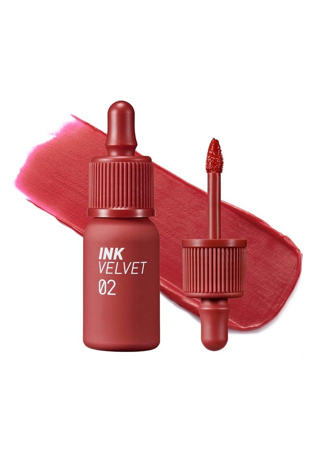 Ink The Velvet Lip Tint - High Pigment Color, Longwear, Weightless, Not Animal Tested, Gluten-Free, Paraben-Free (002 Celeb Deep Rose)