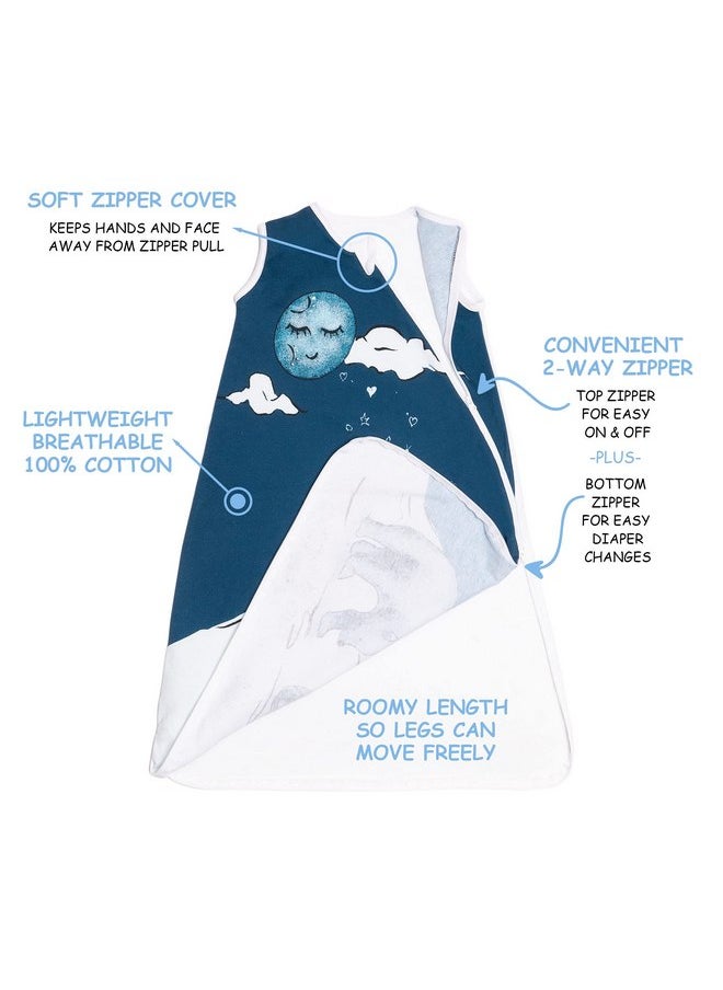 JumpOff Jo - Premium Designer Baby Sleep Sack - 100% Cotton Wearable Blanket, Easy Diaper Change, Sleeveless Swaddle Sack - Mama Bear, X-Large 24-36 Months Old